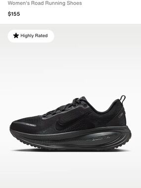 Nike Women Black Athletic Road Running Shoes
